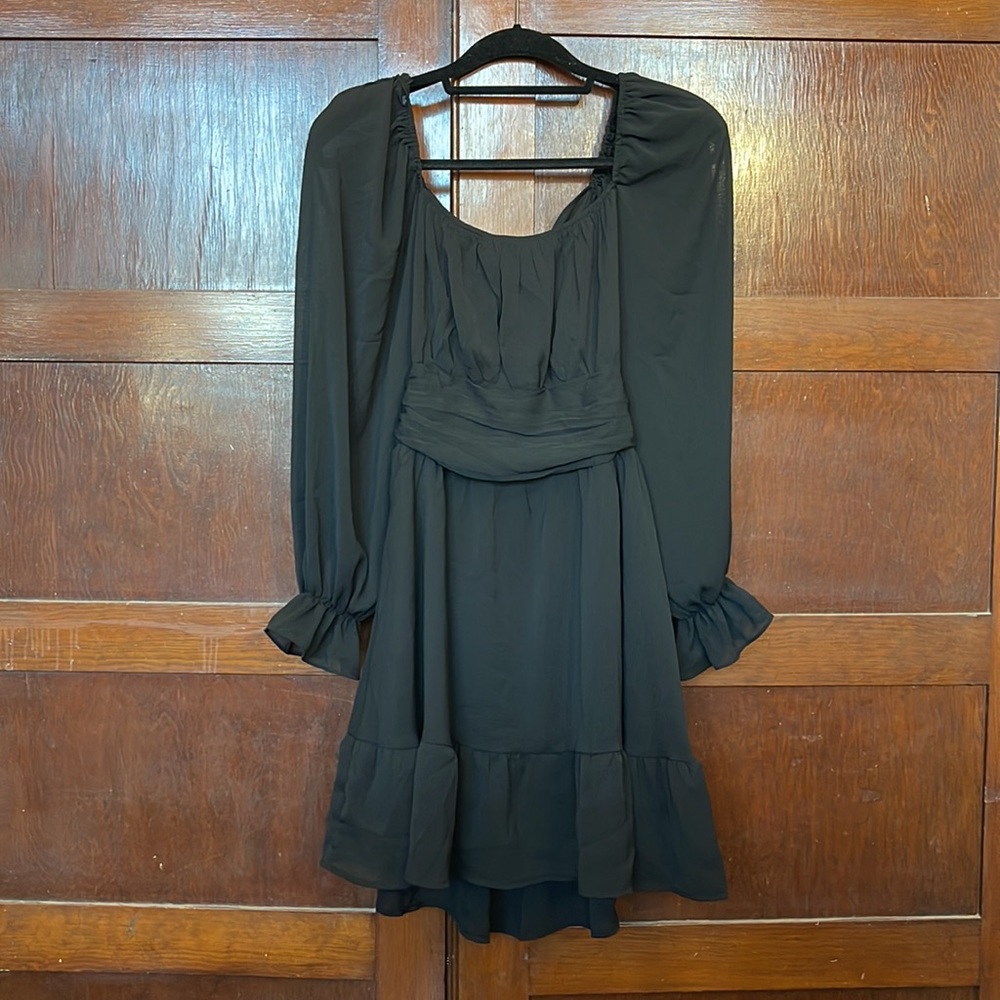 Exlura Black Tie Back Dress